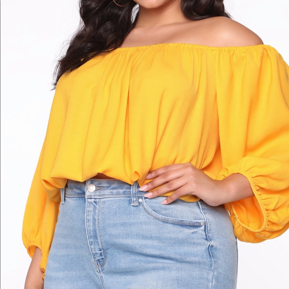 Yellow flare Top